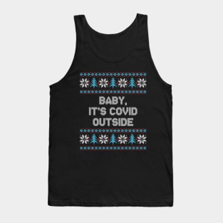 Baby It's COVID Outside Funny Christmas 2020 Tank Top